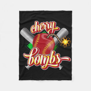 Cherry Bombs Logo Softll Team Matching For Girls T Fleece Blanket