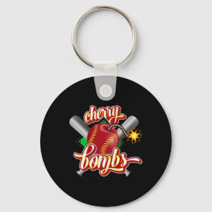 Cherry Bombs Logo Softll Team Matching For Girls T Key Ring