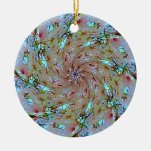 Cherry Bossom Mandala Ornament