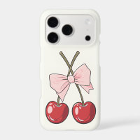 Cherry Bow iPhone Case | Cute Pink Coquette