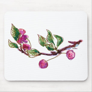 Cherry Branch Mouse Pad