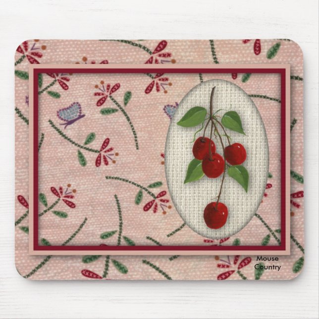 Cherry Bunch Mousepad (Front)