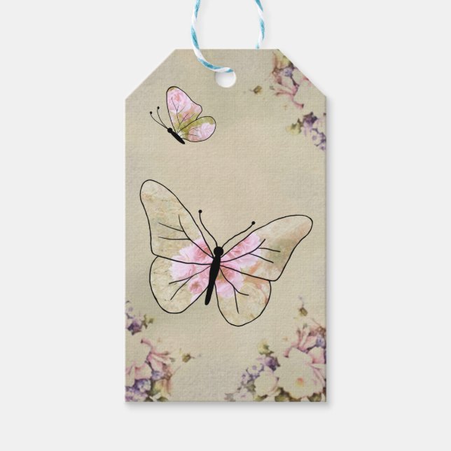 cherry butterfly gift tags (Front)