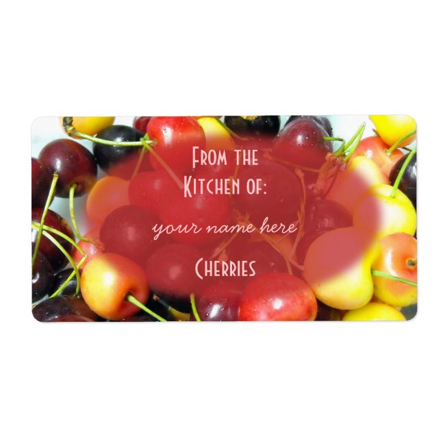 Cherry Canning Labels (Front)