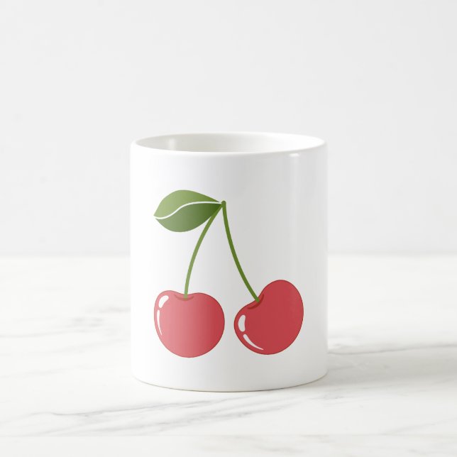 Cherry cartoon image graphic coffee mug (Center)