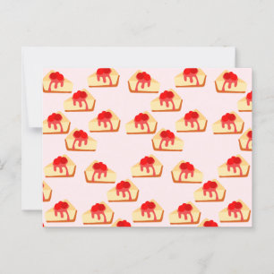 Cherry Cheesecake Dessert Postcard