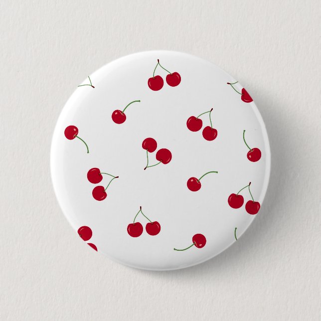 Cherry Cherries 6 Cm Round Badge (Front)