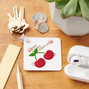 Cherry Cherry Cherry Bomb Key Ring