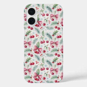 Cherry Christmas iPhone 16 Case