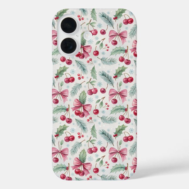 Cherry Christmas Case-Mate iPhone Case (Back)