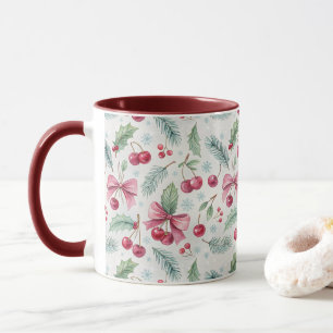 Cherry Christmas Mug