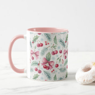 Cherry Christmas Mug