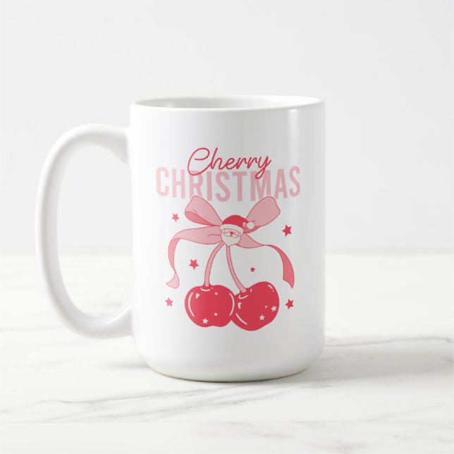 Cherry Christmas Mugs (Left)