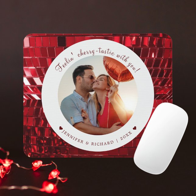 Cherry Coded Personalised Valentine's Day Mouse Pad (Cherry Coded Personalized Valentine's Day Mouse Pad)