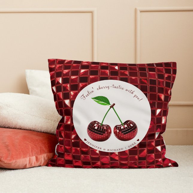 Cherry Coded Valentine's Day Custom Cushion (Cherry Coded Valentine's Day Custom Throw Pillow
)