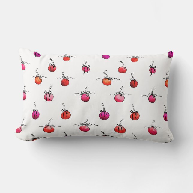 Cherry Coquette Pillow Girls Room (Front)