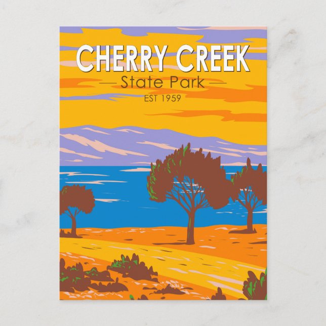 Cherry Creek State Park Colorado Vintage Postcard (Front)