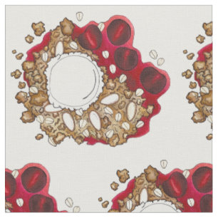 Cherry Crumble Cobbler Dessert Ice Cream Food Fabric