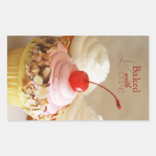 Cherry Cupcake Baking Stickers