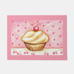 Cherry Cupcake Doormat 