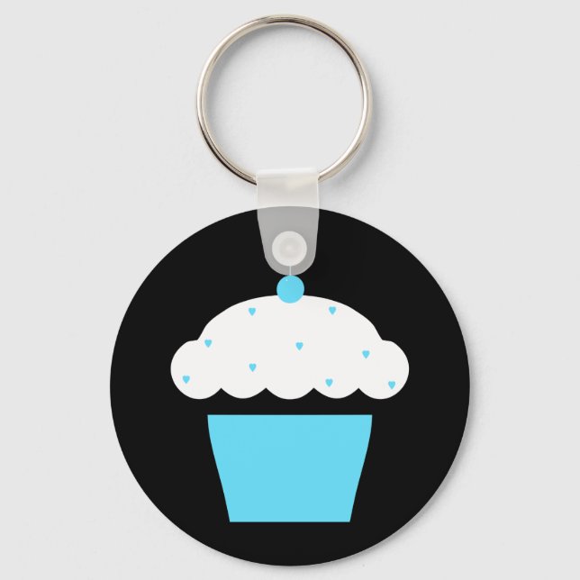 cherry cupcake key ring (Front)