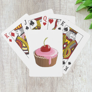 Cherry Cupcake Playing Cards