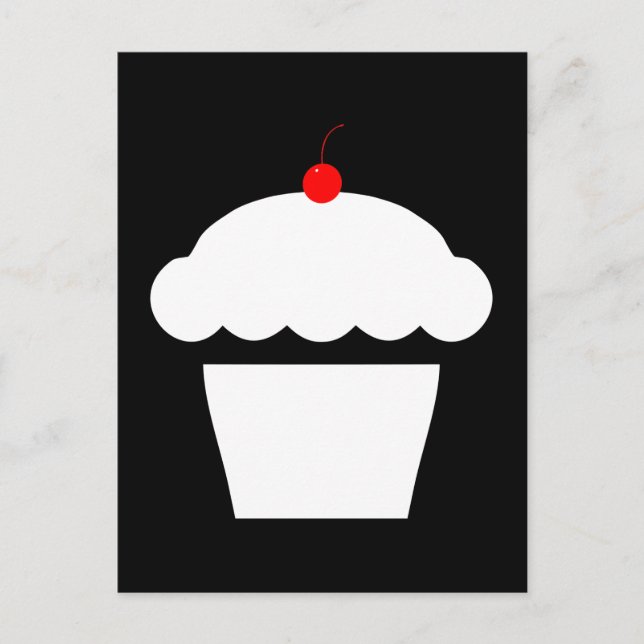 cherry cupcake postcard (Front)