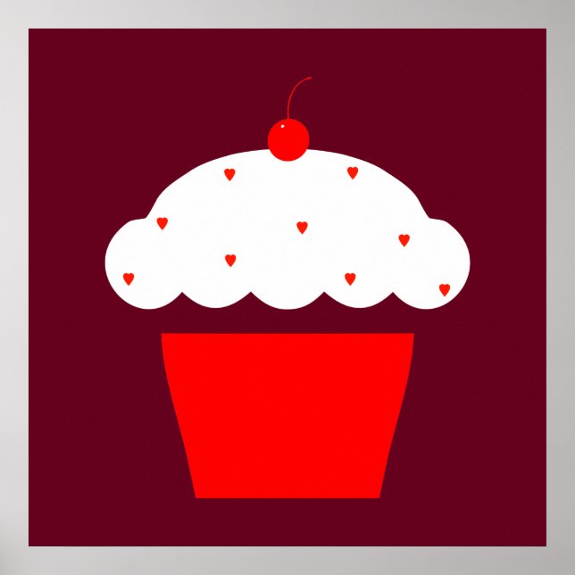 cherry cupcake poster (Front)