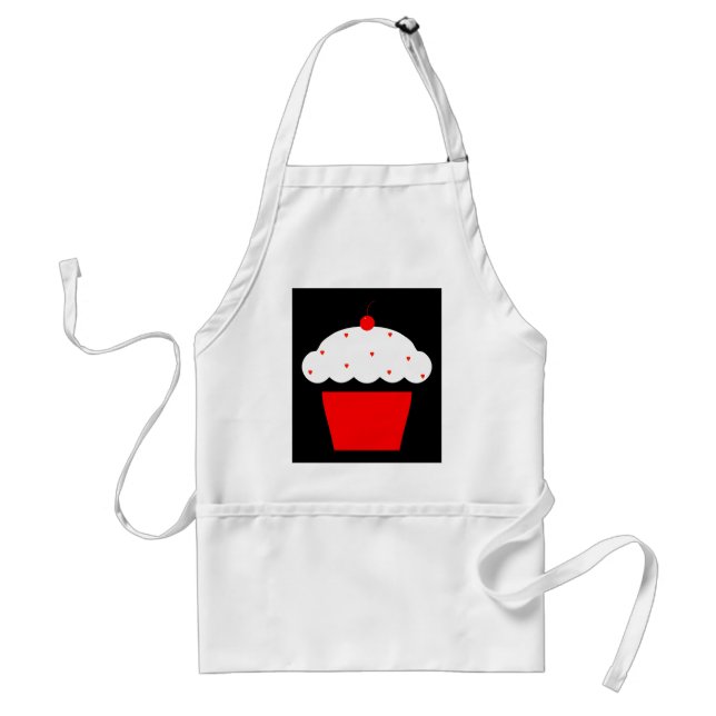 cherry cupcake standard apron (Front)