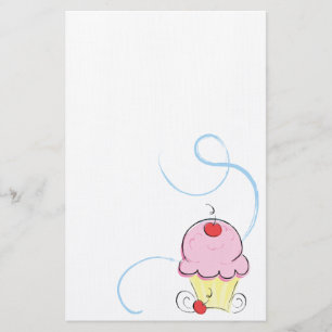 Cherry Cupcake Stationery