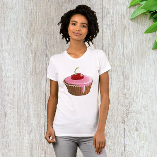 Cherry Cupcake Womens T-Shirt