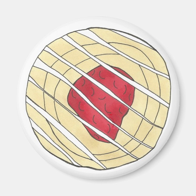 Cherry Danish Viennoiserie Pastry Chef Bakery Magnet (Front)