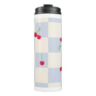 Cherry delight checks thermal tumbler