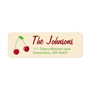Cherry Design Return Address Labels