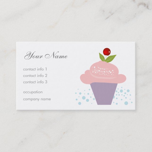 Cherry Dessert Business Card (Front)
