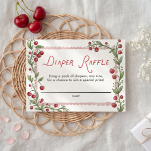 Cherry Diaper Raffle  Enclosure Card