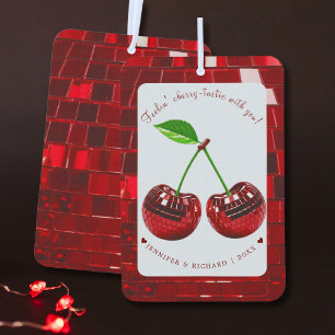 Cherry Disco Ball Valentine's Day  Car Air Freshener