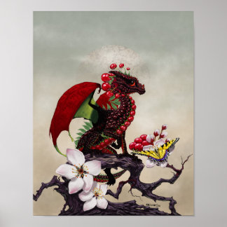Cherry Dragon 11x14 (4x6 and up) Poster