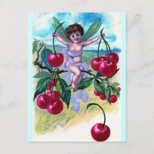Cherry Fairy Postcard