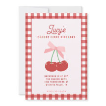 Cherry First Birthday