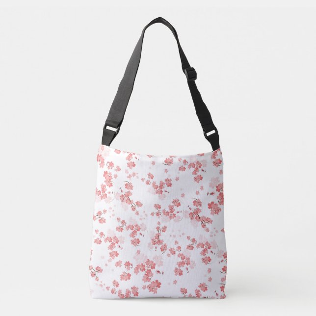 Cherry Flower 2 Crossbody Bag (Front)