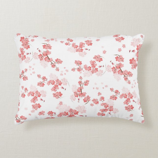 Cherry Flower 2 Decorative Cushion (Front)