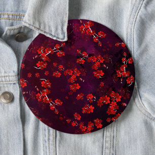 Cherry Flower 3 6 Cm Round Badge