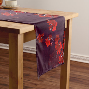 Cherry Flower 3 Short Table Runner