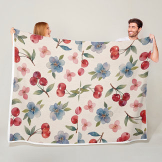 Cherry Flower Blanket