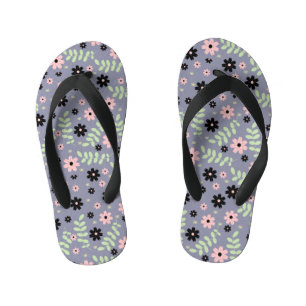 cherry flowers pattern kid's thongs