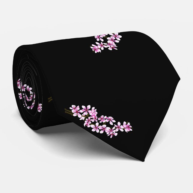 Cherry flowers tie (Rolled)