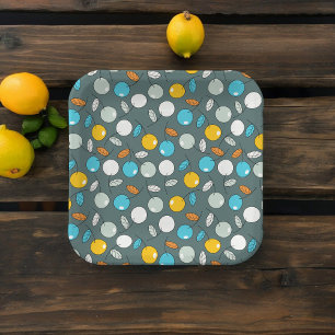 Cherry fruit Cartoon Pattern Paper Plate