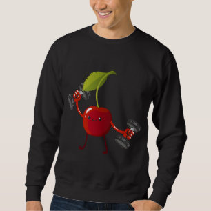 Cherry, Fruit Costume Workout Bodybuilding Lift Gy Sweatshirt