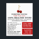 Cherry Fruit, Health Food Store Advertising Flyer<br><div class="desc">Cherry Fruit,  Health Food Store Advertising Flyers By The Business Card Store.</div>